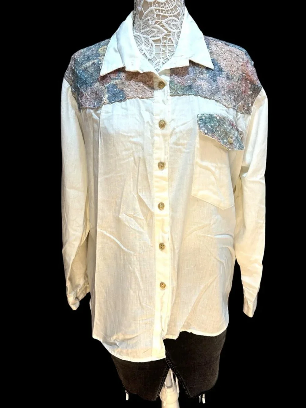 Vintage 90s Tap & Co. Western‎ Boho Button Up